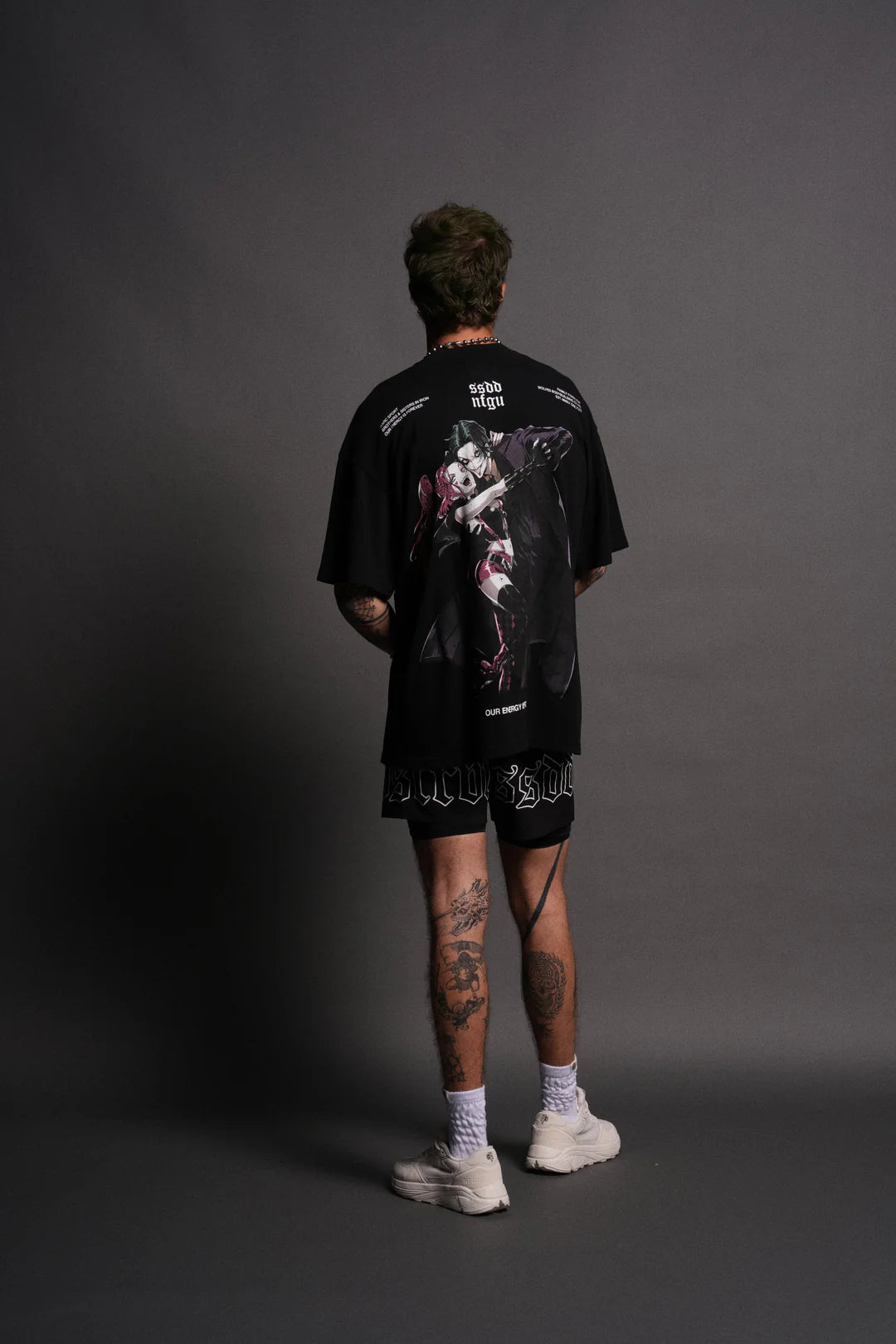 Them (Harley/Joker) Premium" Oversized Tee in Black