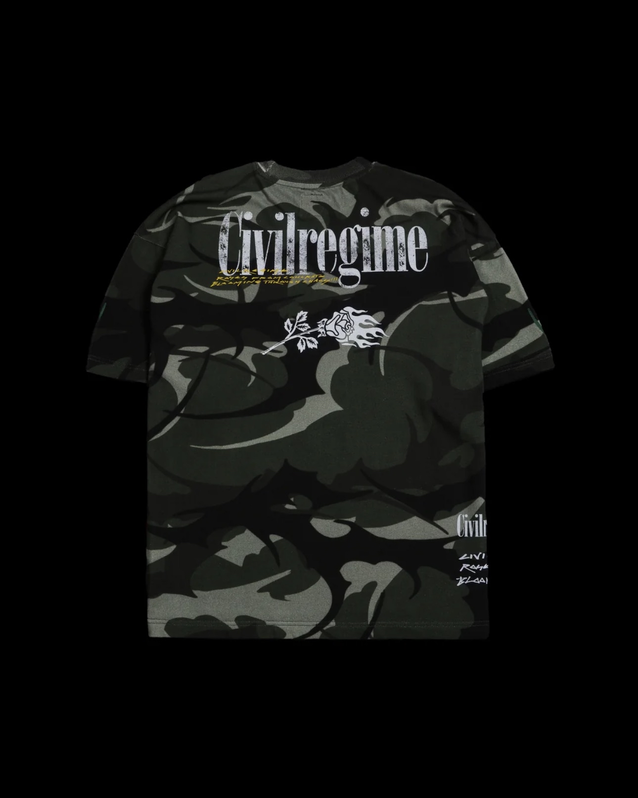 The Last Time Is Now American Classic Oversized Tee in Camo