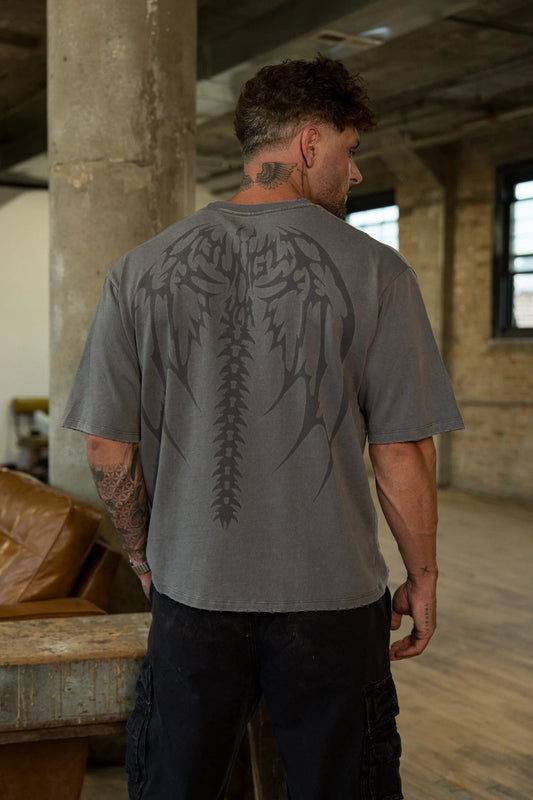 4234 - Backbone Tees -  Grey Wash