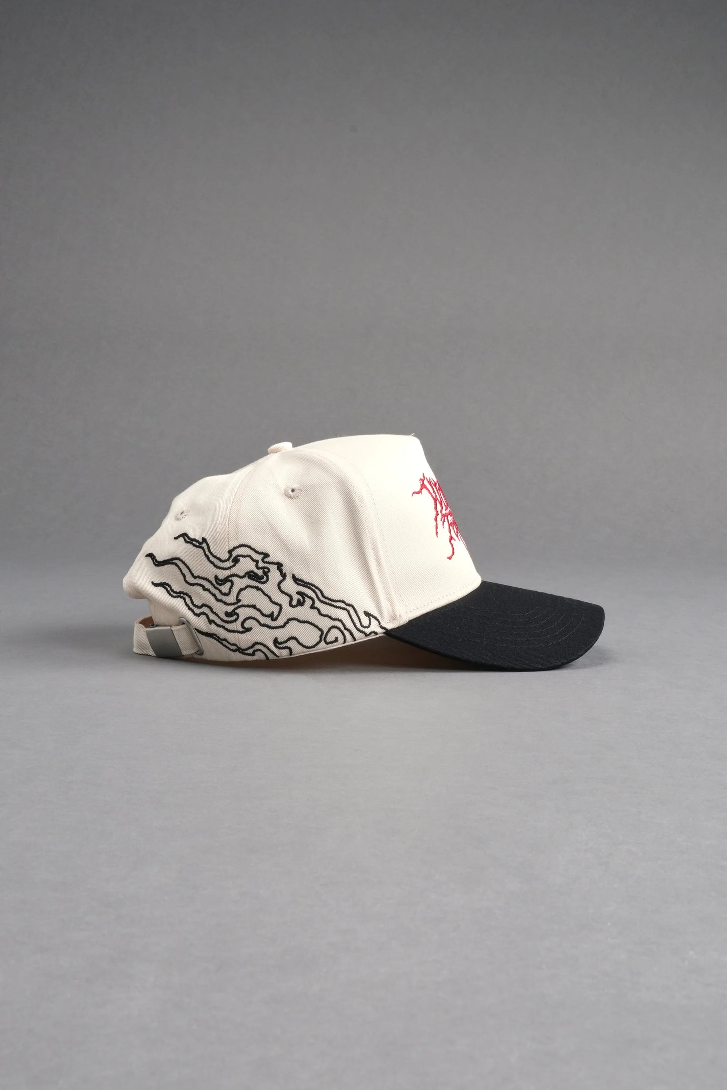 Forged From Iron 5 Panel Hat in Cream/Black
