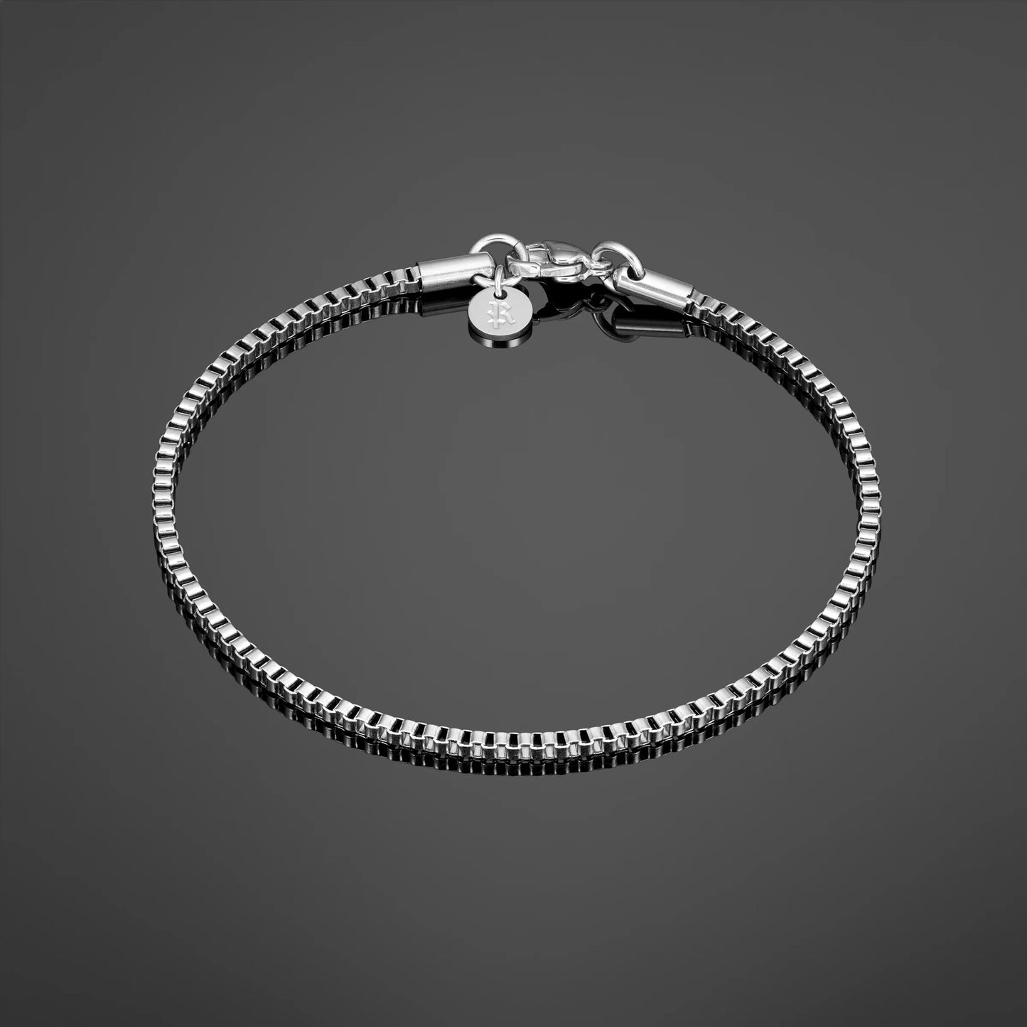 Minimal Box Bracelet - Silver RG377