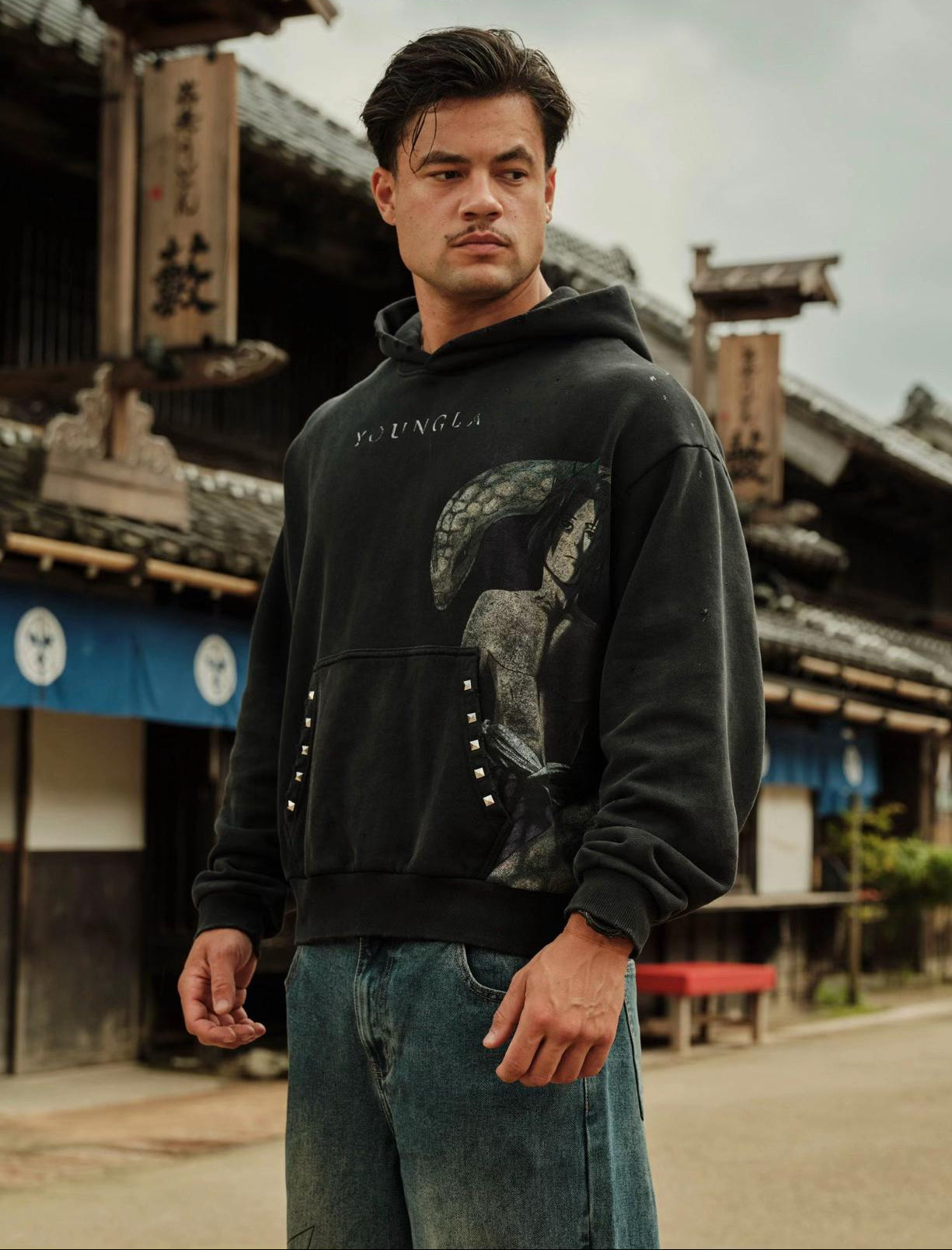 5083 - Naruto Stud Artwork Hoodies | Snake
