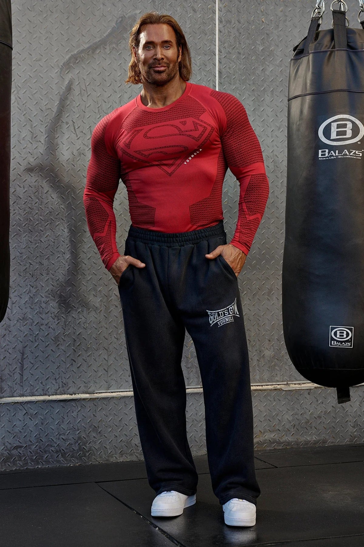 8066 - Superman Compression Longsleeve | Red