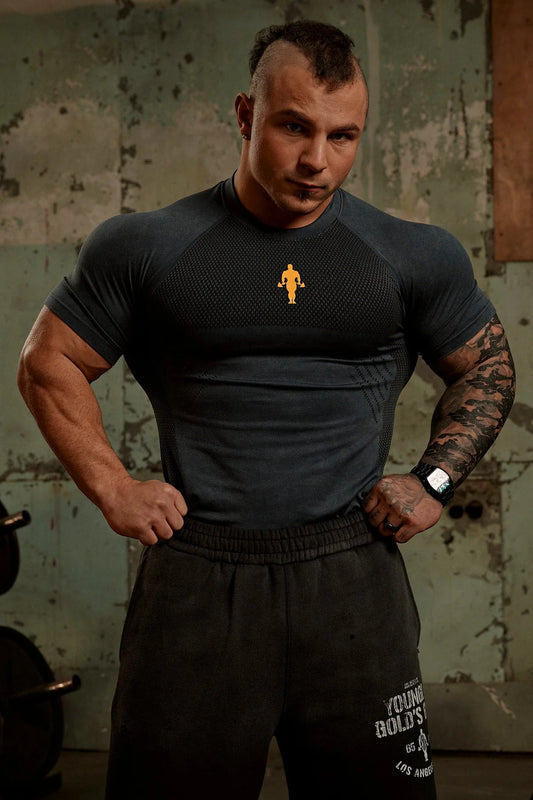 4286 - Gold's Iron Legacy Compression | Navy