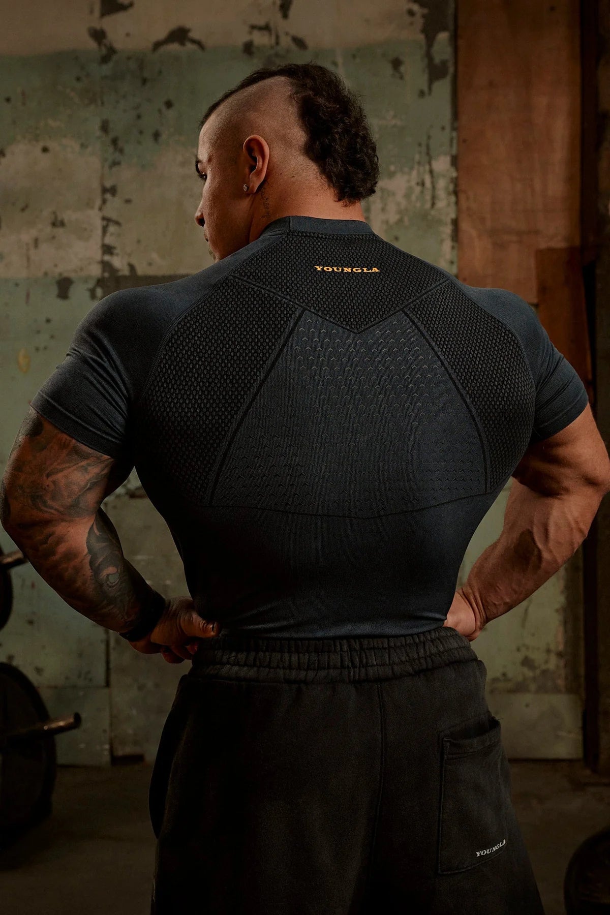 4286 - Gold's Iron Legacy Compression | Navy