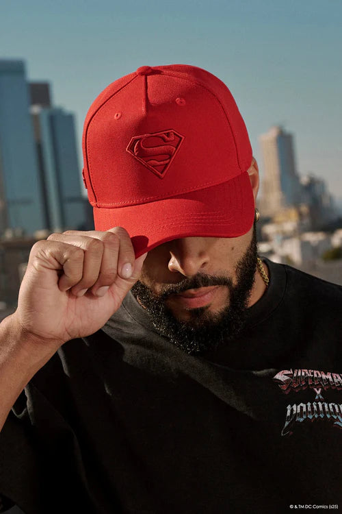 9092 - Superman Shield Hats - Red