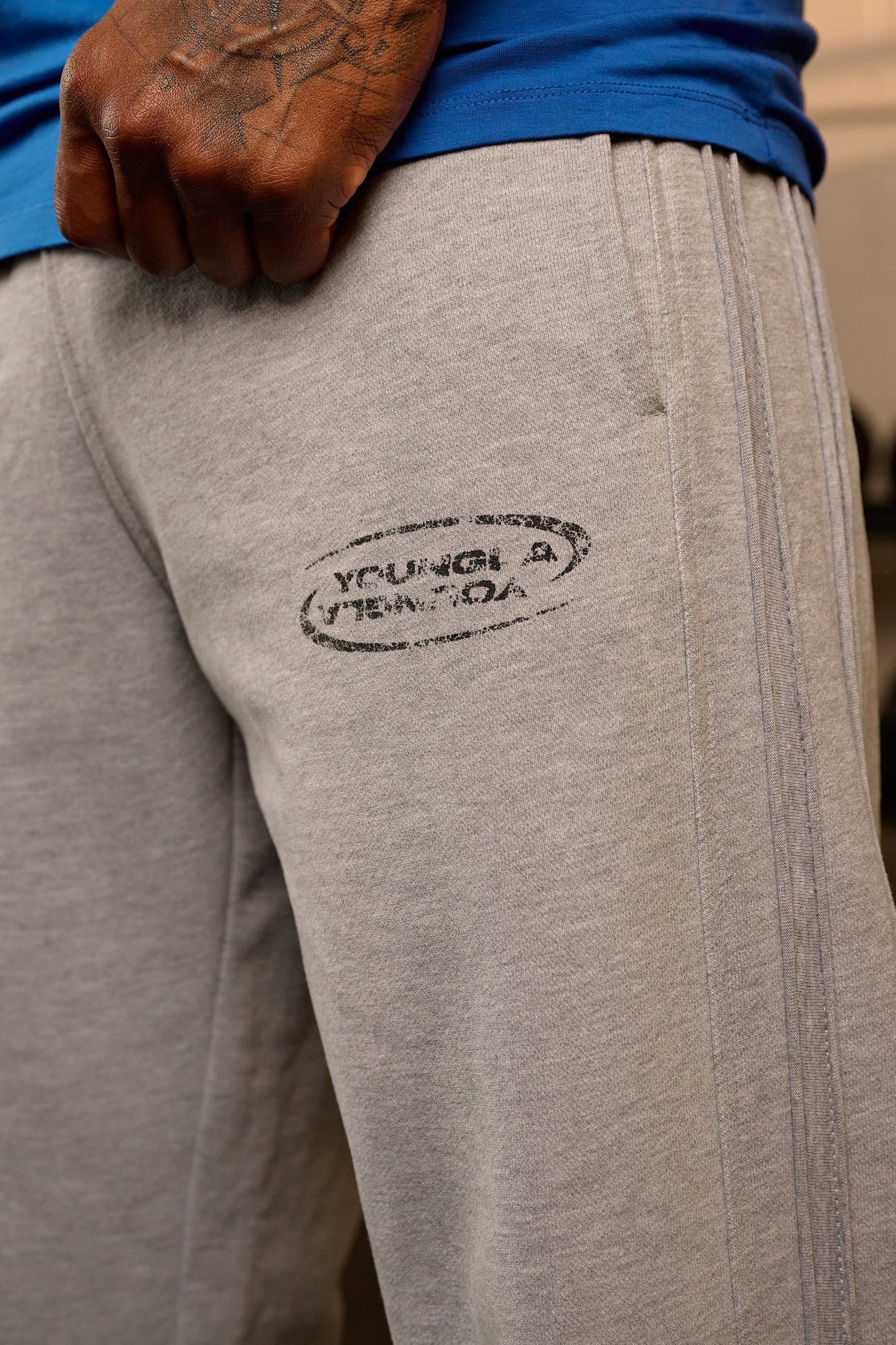 2121 - Raw Pipe Sweats | Heather Grey