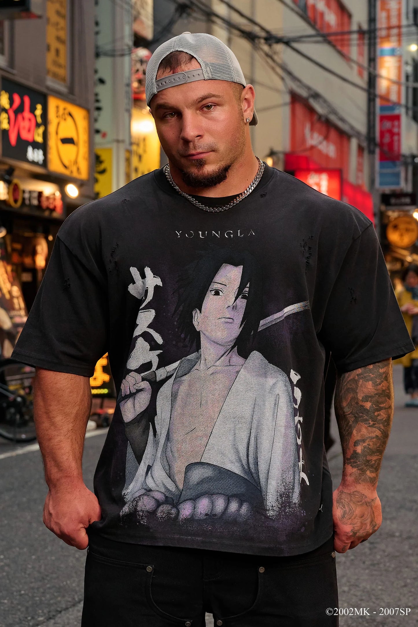 4318 - Naruto Distressed Tees | Sasuke