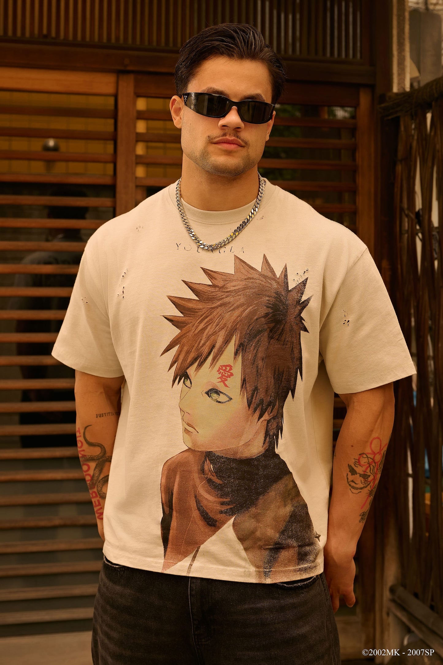PRE-ORDEN: 4318 - Naruto Distressed Tees | Gaara