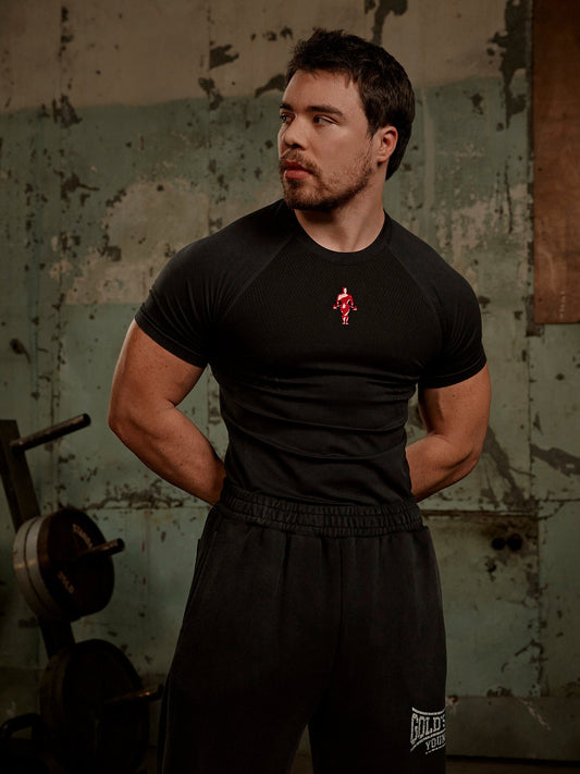 4286 - Gold's Iron Legacy Compression | Black
