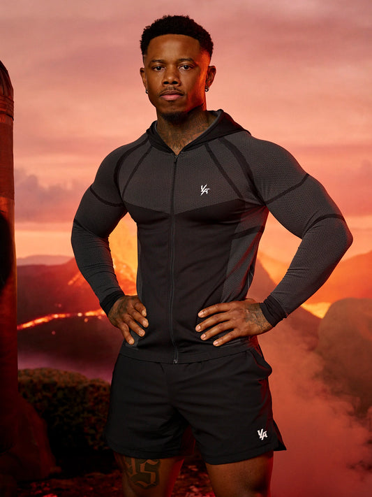 8061 - Apex Compression Zip-Ups | Black