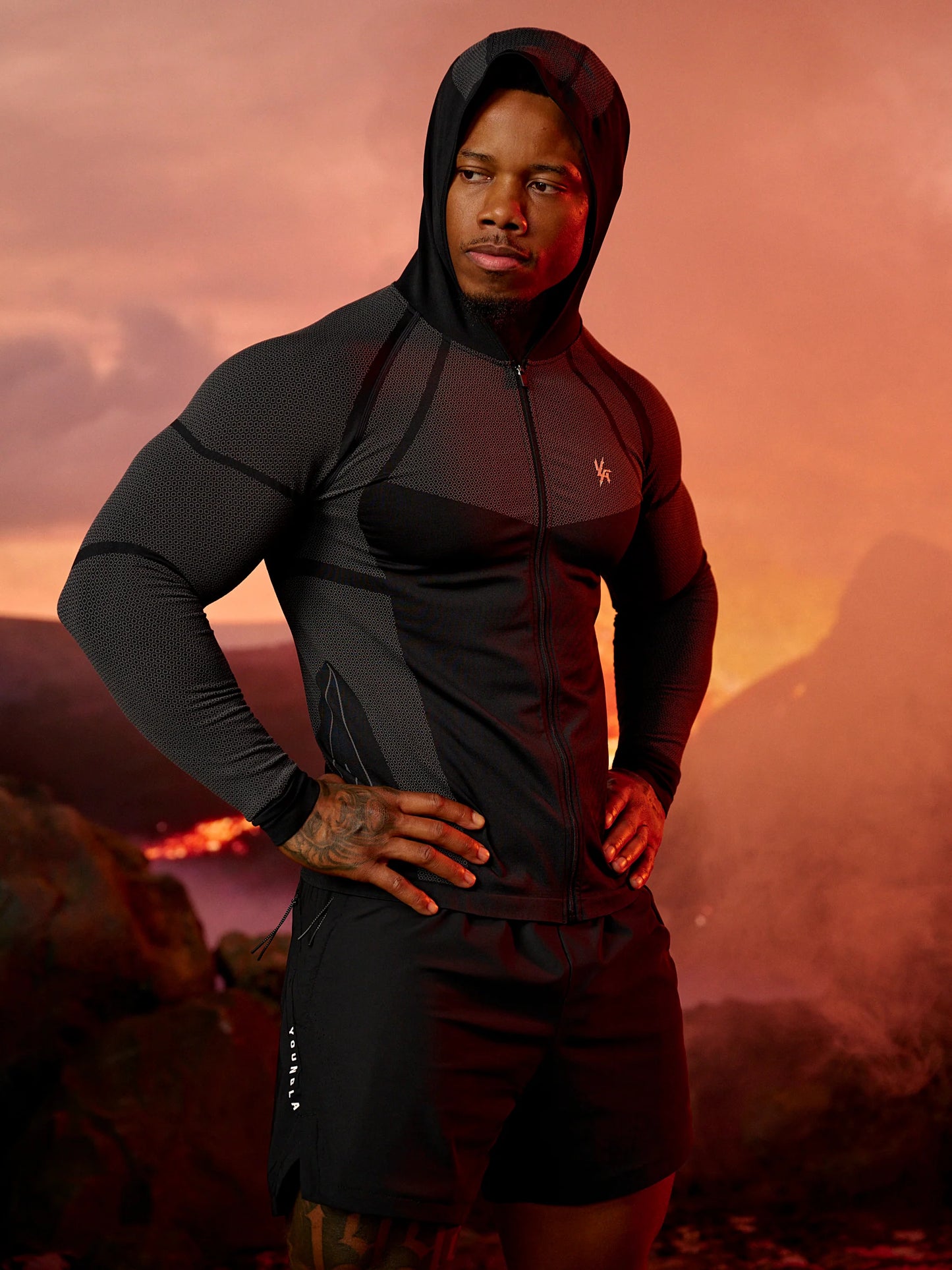 8061 - Apex Compression Zip-Ups | Black