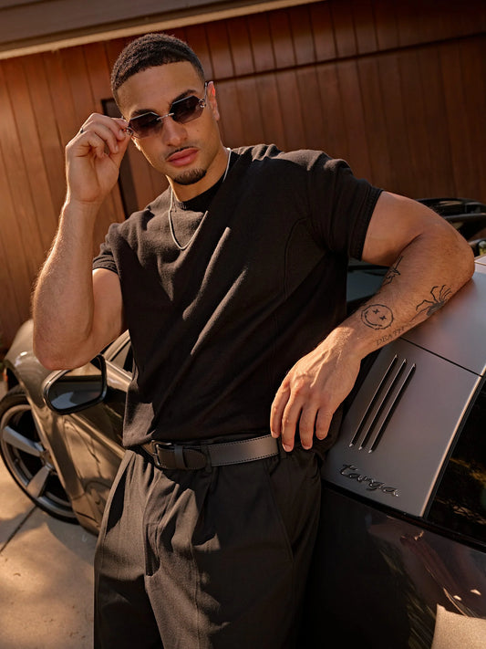 4321 - Date Night Knit Tees | Black