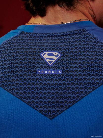 4117 - Superman Compression Tees - AZUL