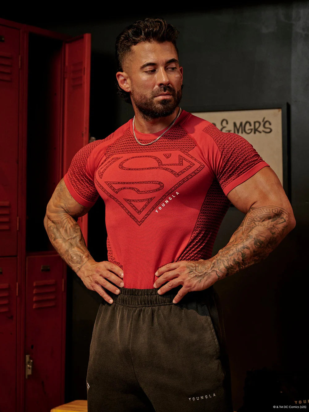 4117 - Superman Compression Tees - ROJA