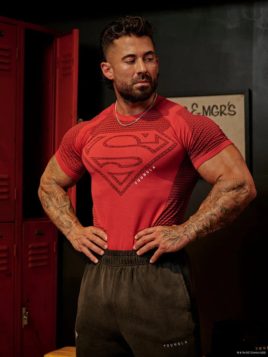 4117 - Superman Compression Tees - ROJA