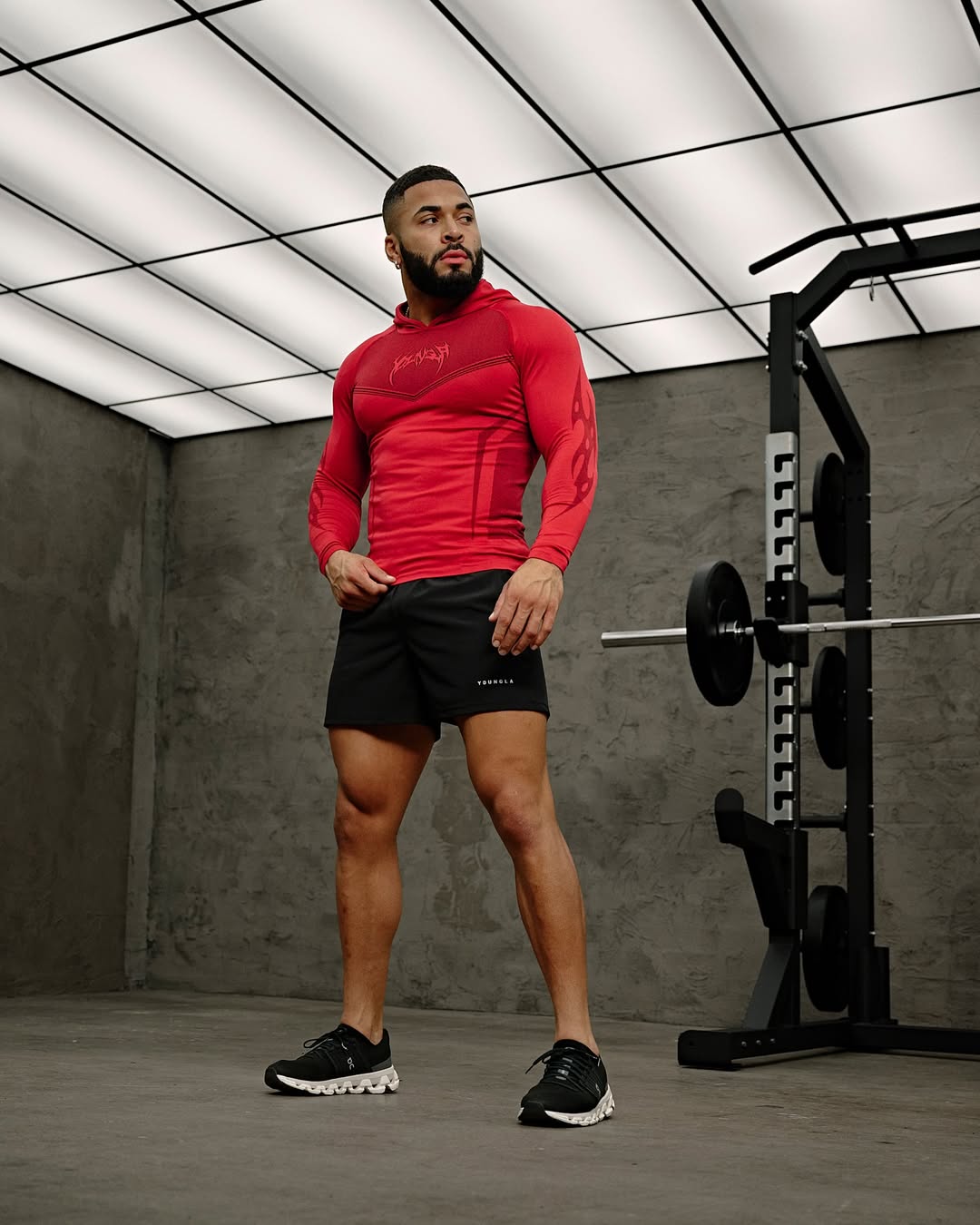 8062 - Warrior Compression Hoodies - Rojo