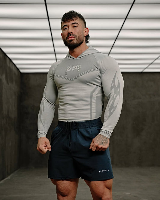 8062 - Warrior Compression Hoodies - Gris