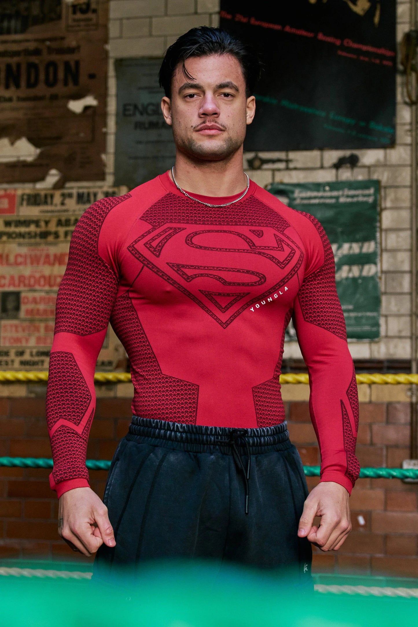 8066 - Superman Compression Longsleeve | Red