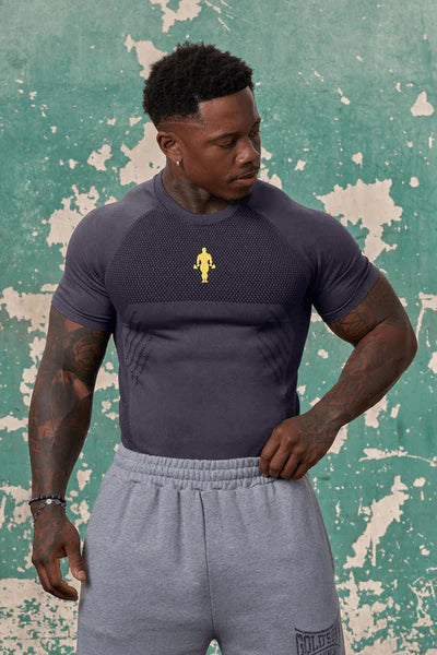 4286 - Gold's Iron Legacy Compression | Navy