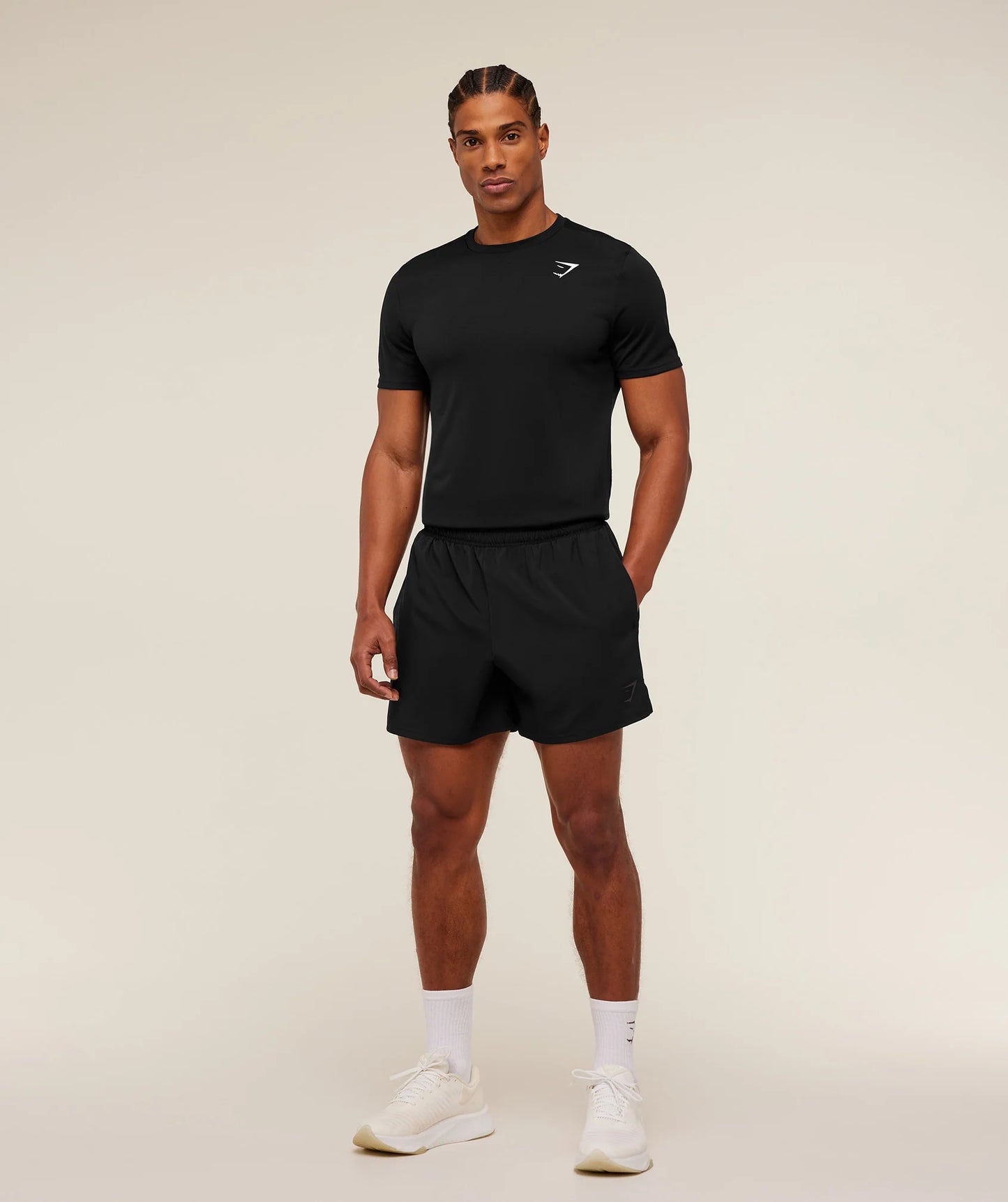 Arrival Contrast Shorts 5” | Black/Grey