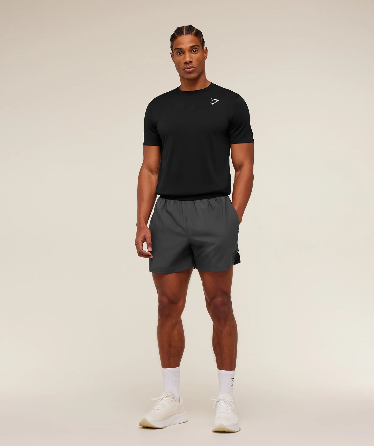 Arrival Contrast Shorts 5” | Grey/Black