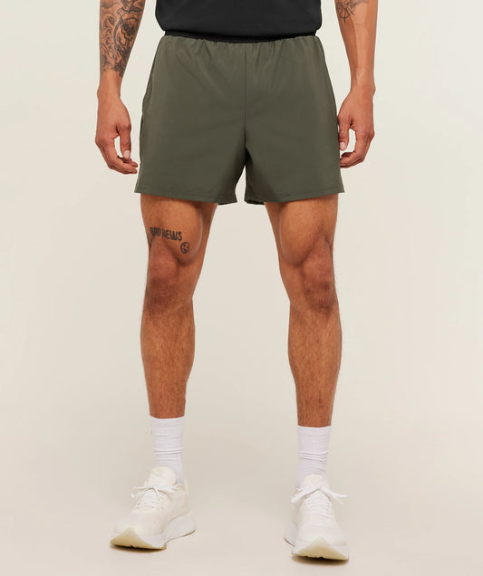 Arrival Contrast Shorts 5” | Strength Green/Black