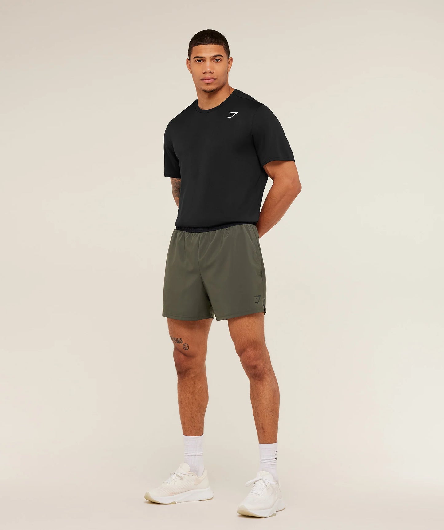Arrival Contrast Shorts 5” | Strength Green/Black