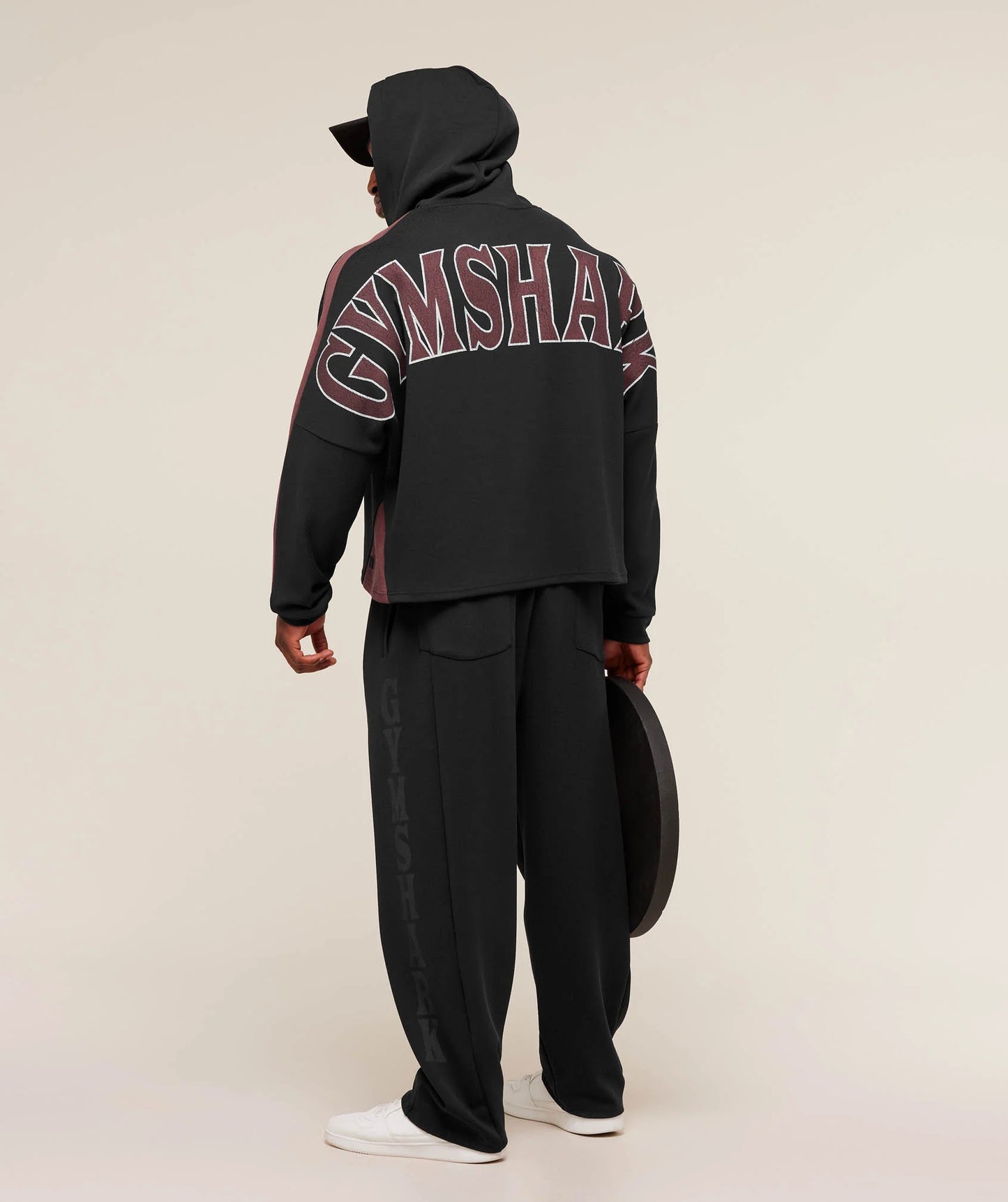 Bodybuilding Zip Up Hoodie | GS Black/GS Burgundy Brown