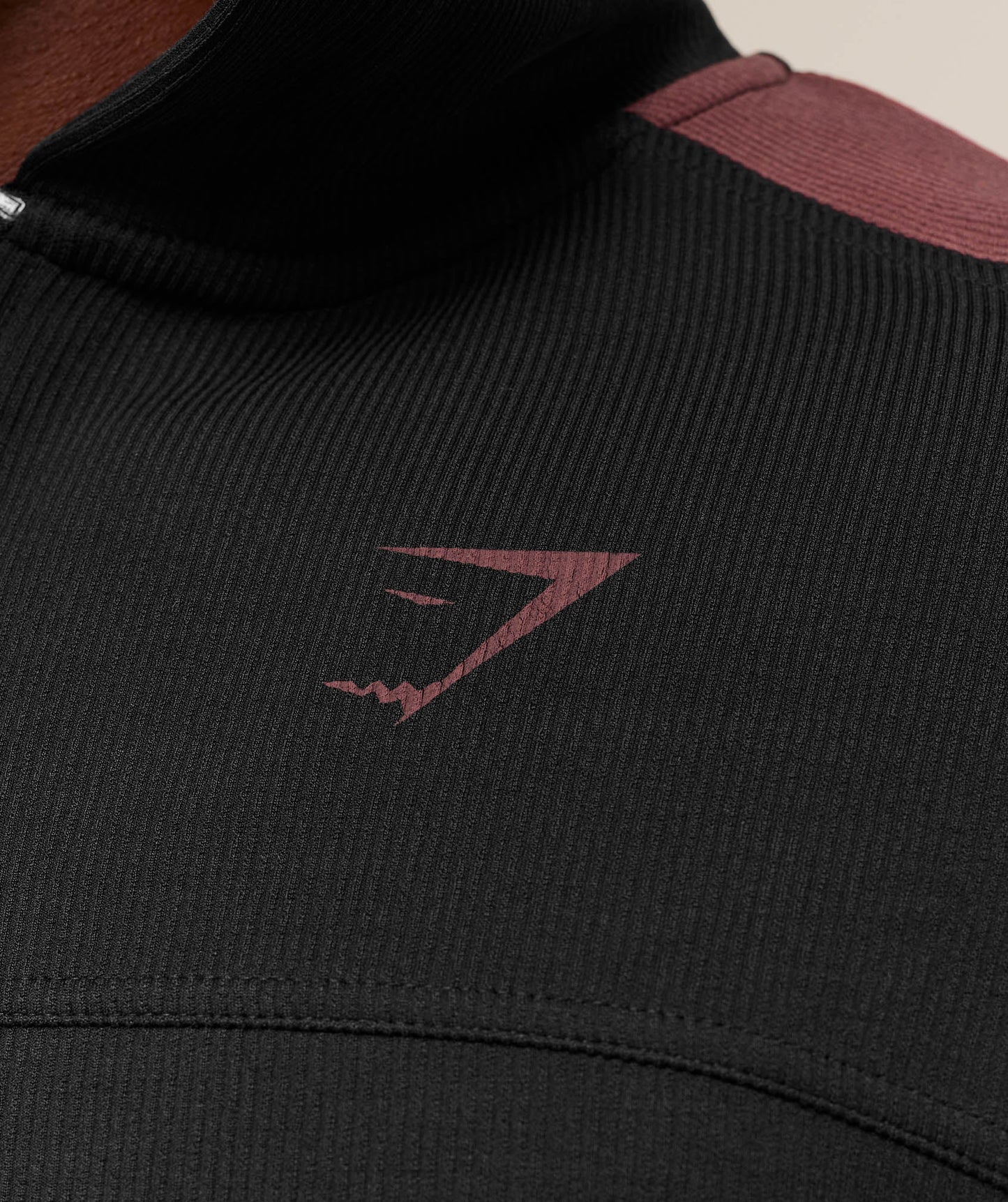 Bodybuilding Zip Up Hoodie | GS Black/GS Burgundy Brown