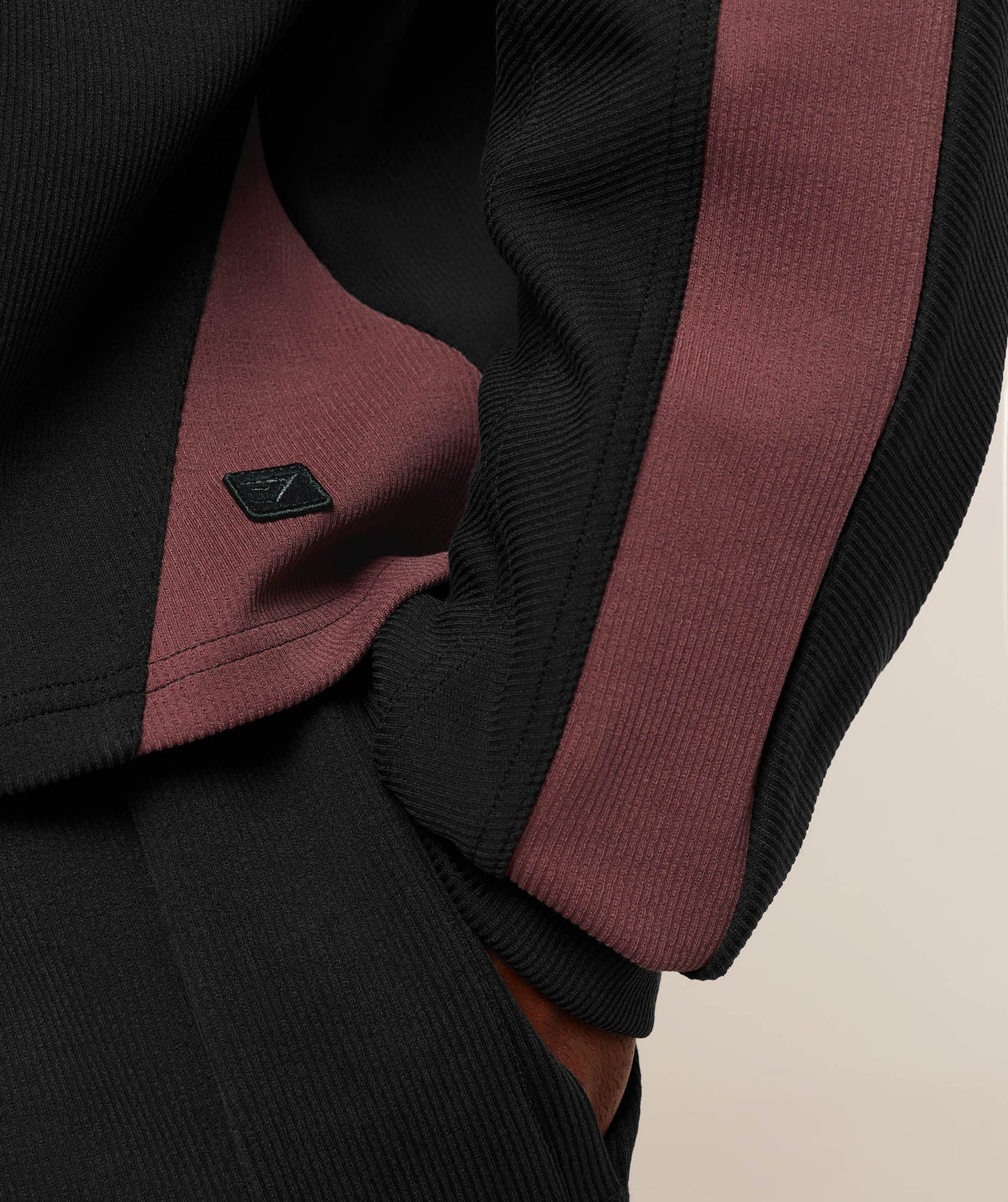 Bodybuilding Zip Up Hoodie | GS Black/GS Burgundy Brown