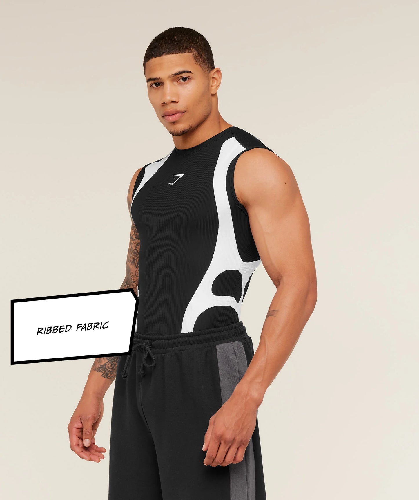 Gymshark x Carlos Belcast Tank Baselayer  | GS Black
