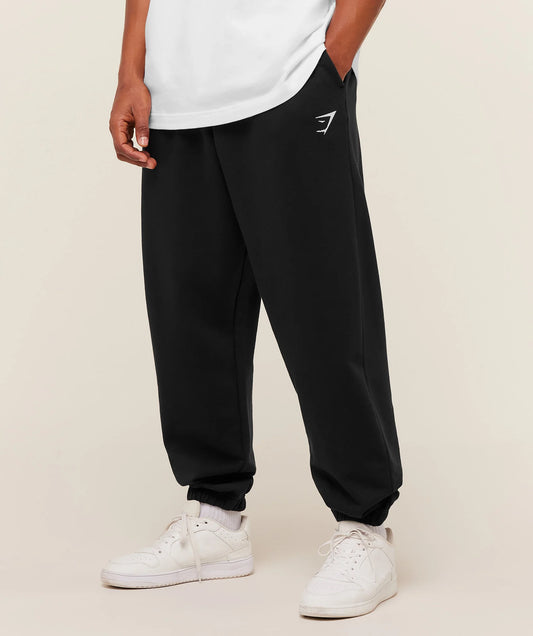 Crest Oversized Joggers | GS Black