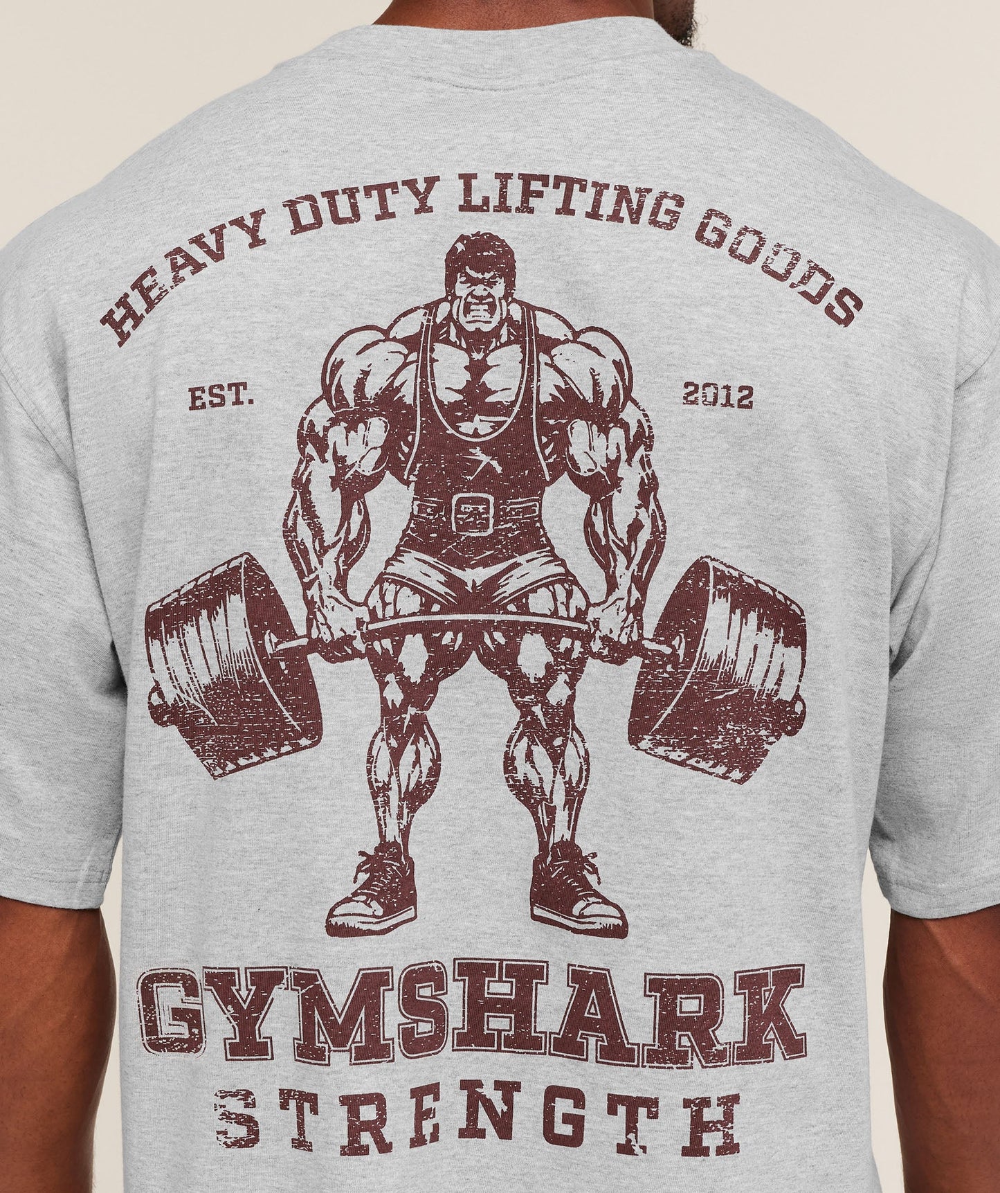 Gymshark Strength T-Shirt | Light Grey Core Marl
