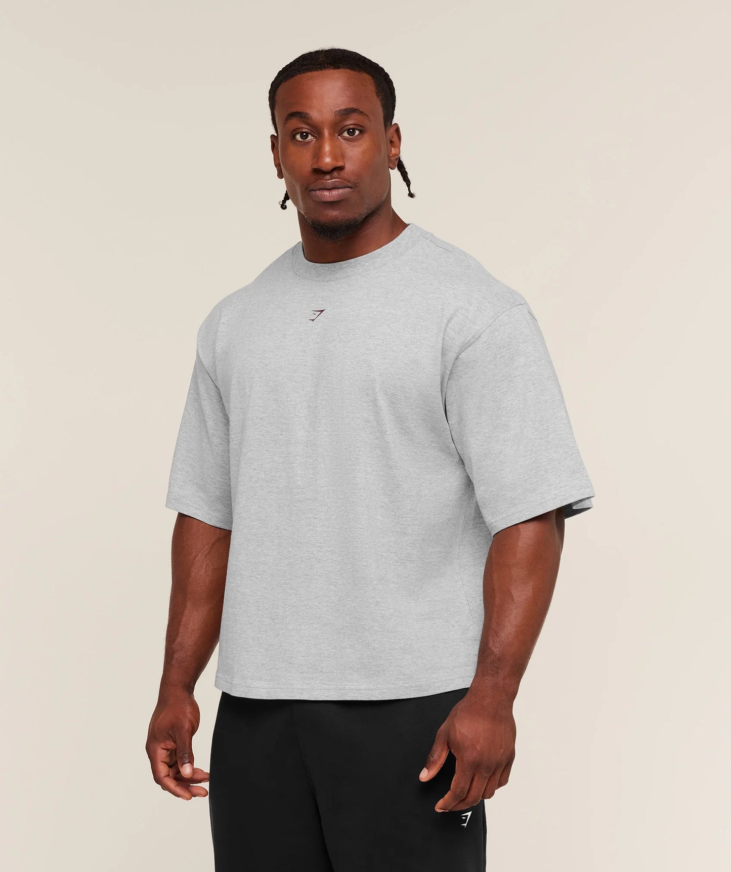 Gymshark Strength T-Shirt | Light Grey Core Marl