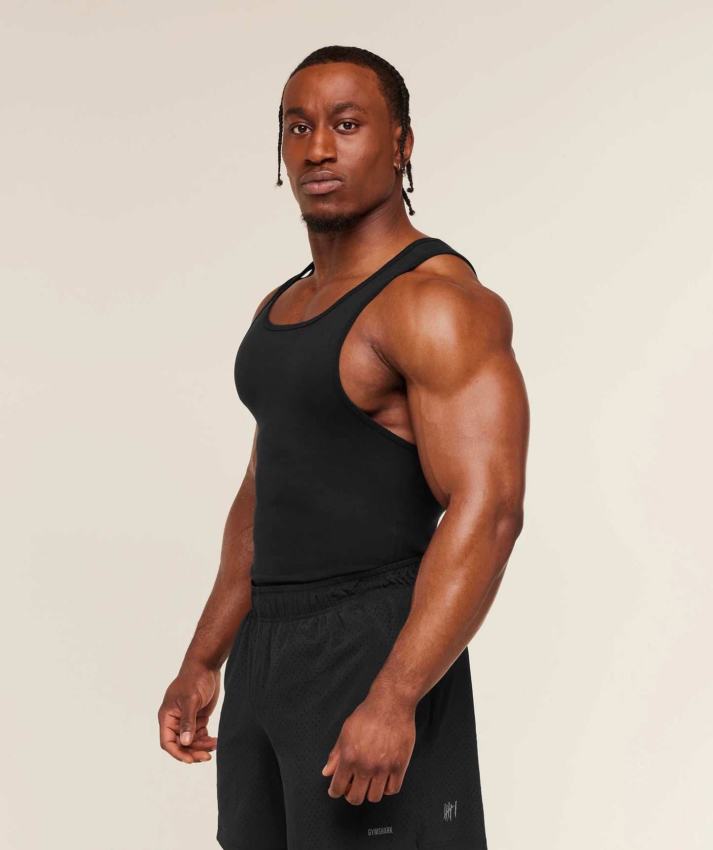 Gymshark x CBUM Ribbed Tank | Black