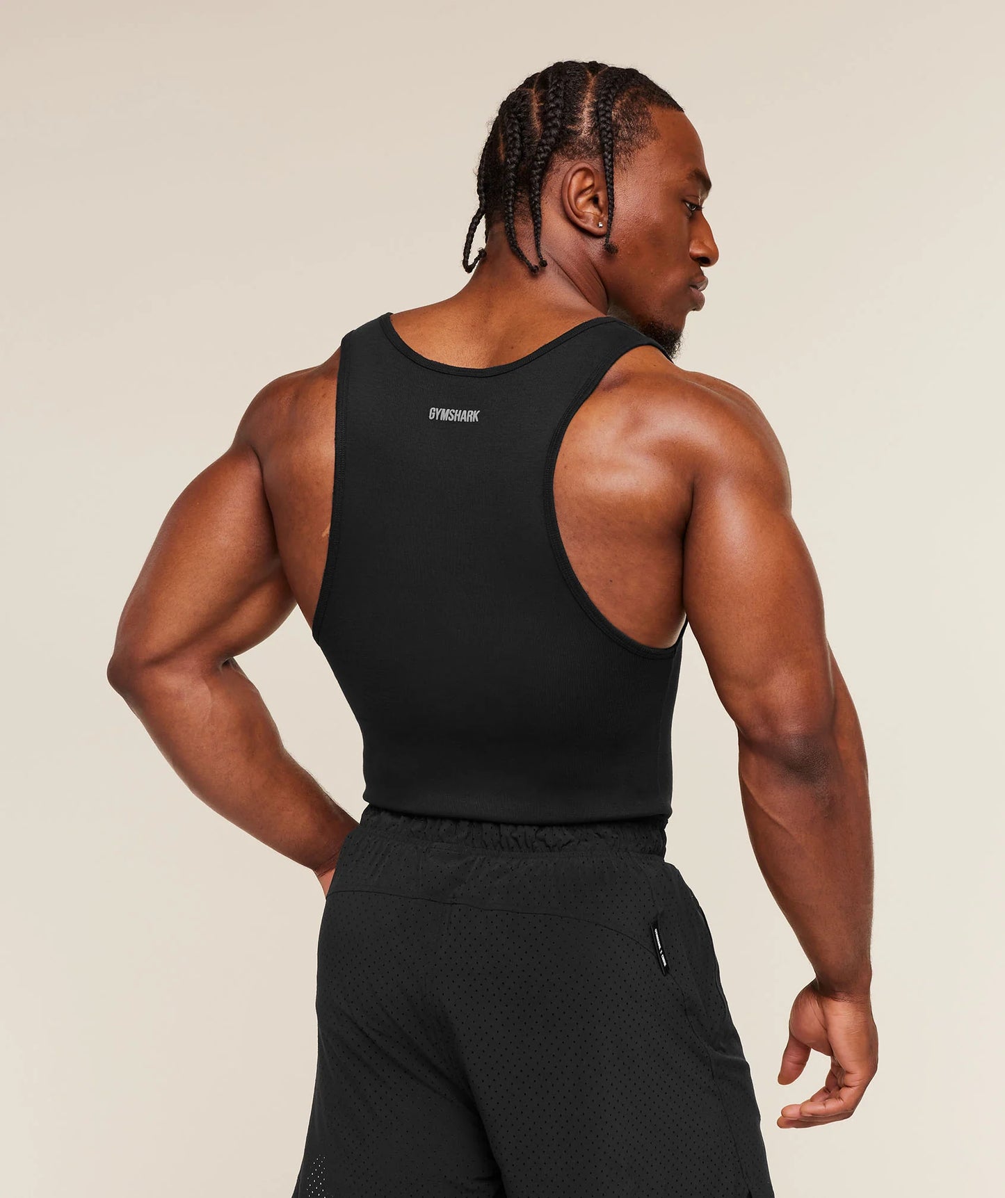 Gymshark x CBUM Ribbed Tank | Black