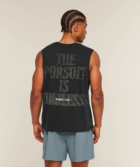 Gymshark x CBUM Washed Sleeveless T-Shirt | Black