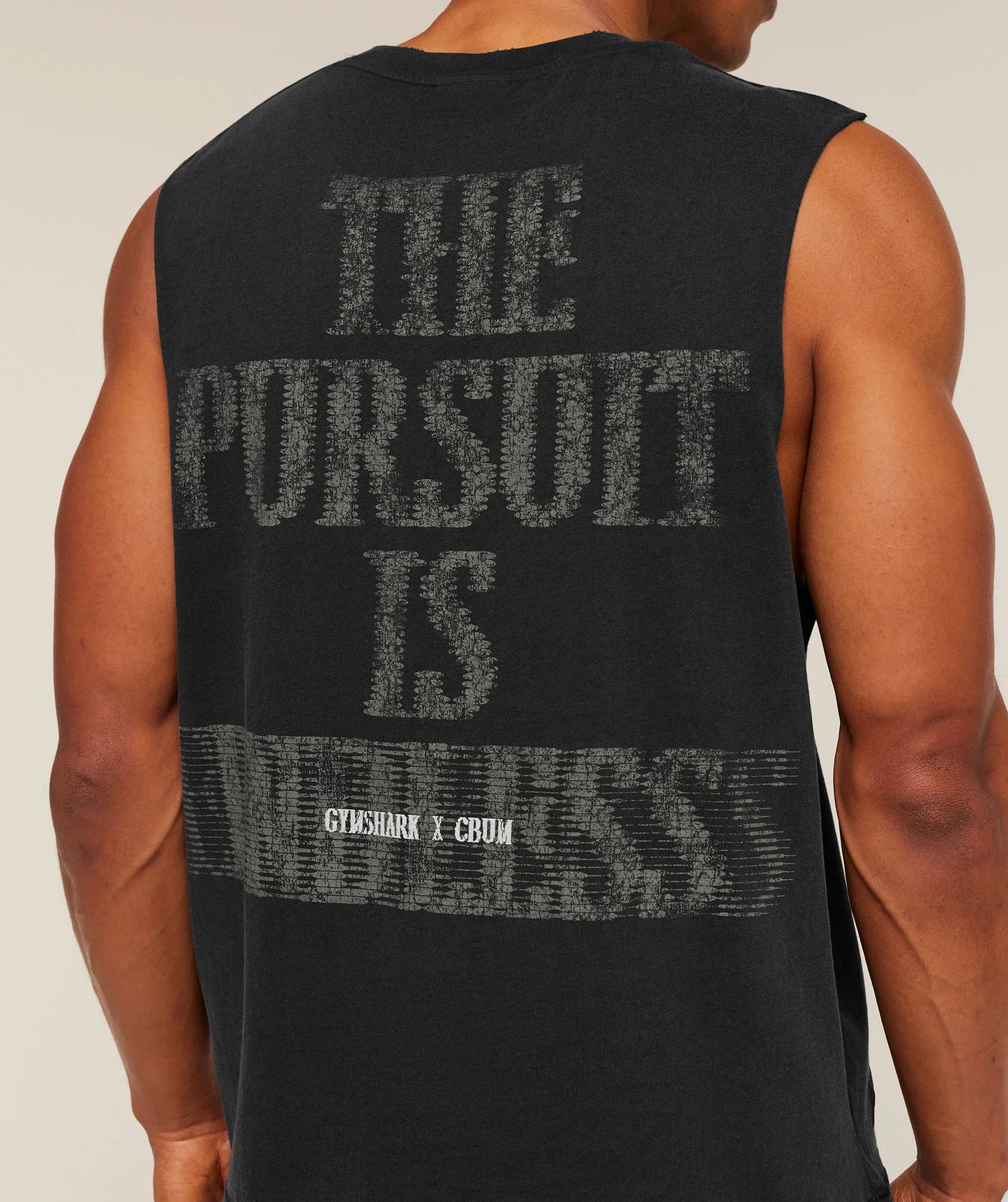 Gymshark x CBUM Washed Sleeveless T-Shirt | Black