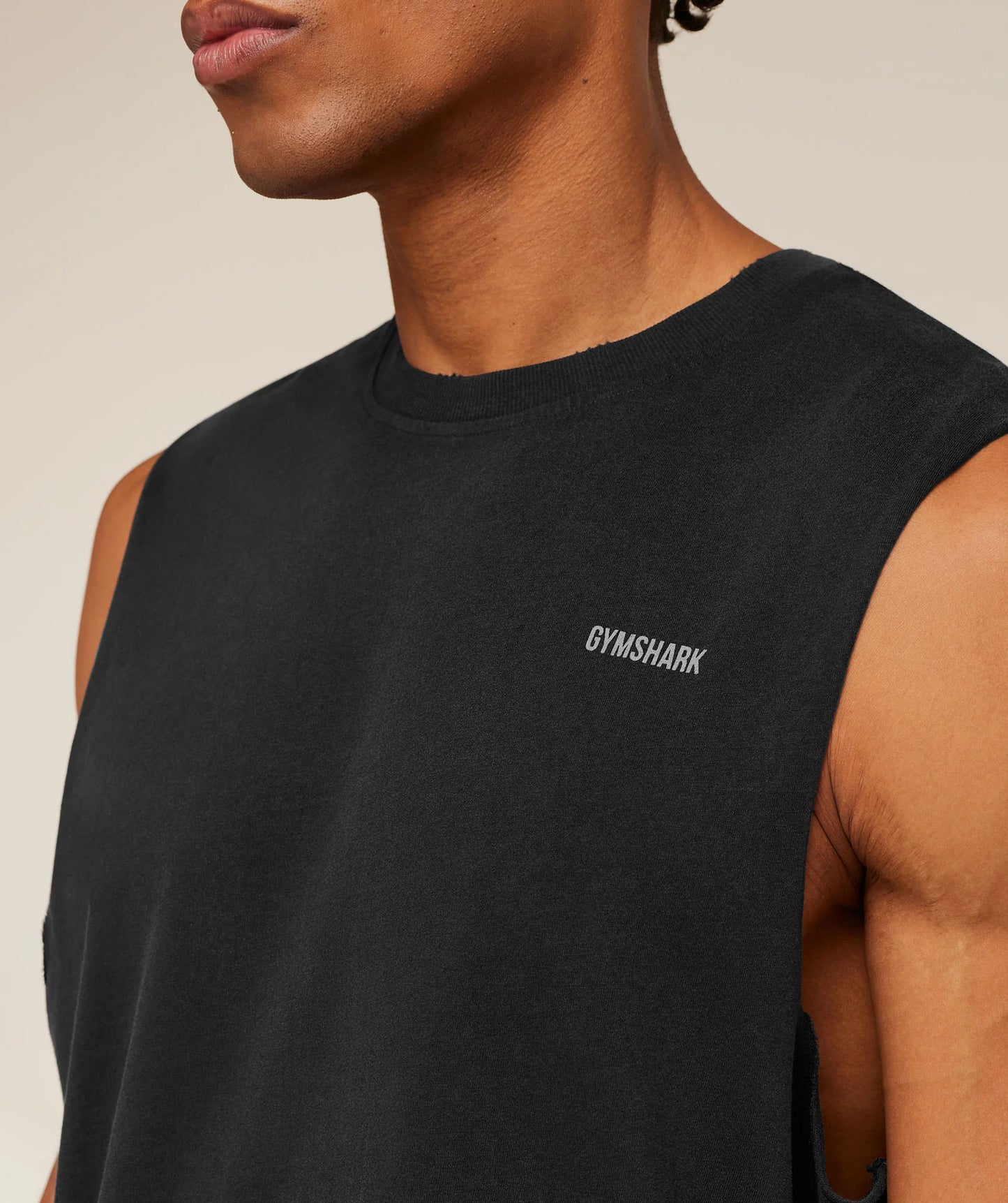 Gymshark x CBUM Washed Sleeveless T-Shirt | Black