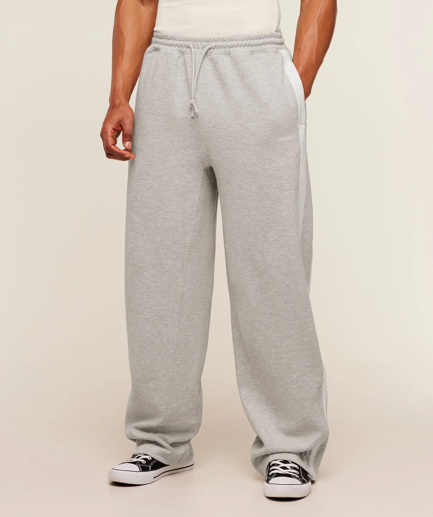 Gymshark x CBUM Straight Leg Jogger | Bros Stone Grey Marl