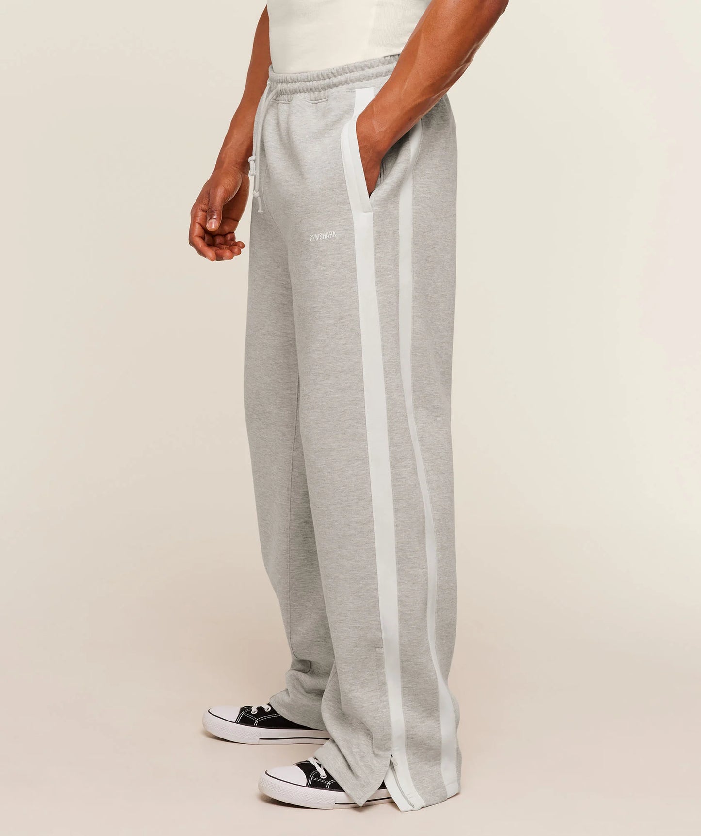 Gymshark x CBUM Straight Leg Jogger | Bros Stone Grey Marl