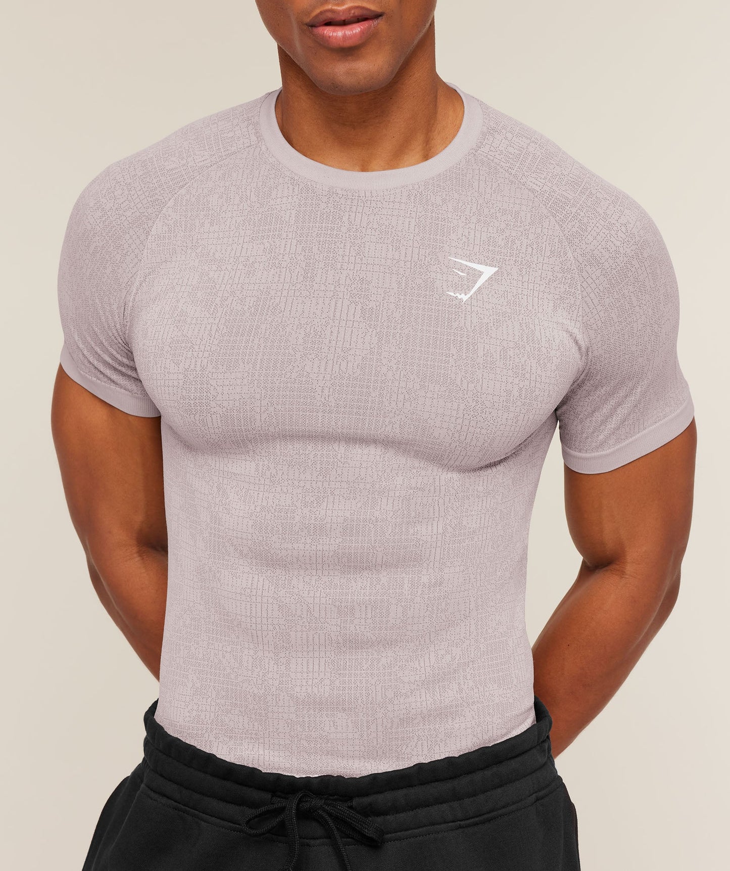 Geo Seamless Grid T-Shirt | Dawn Purple/Dusk Purple