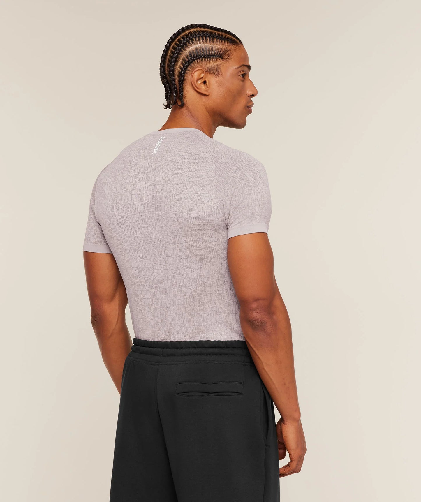 Geo Seamless Grid T-Shirt | Dawn Purple/Dusk Purple