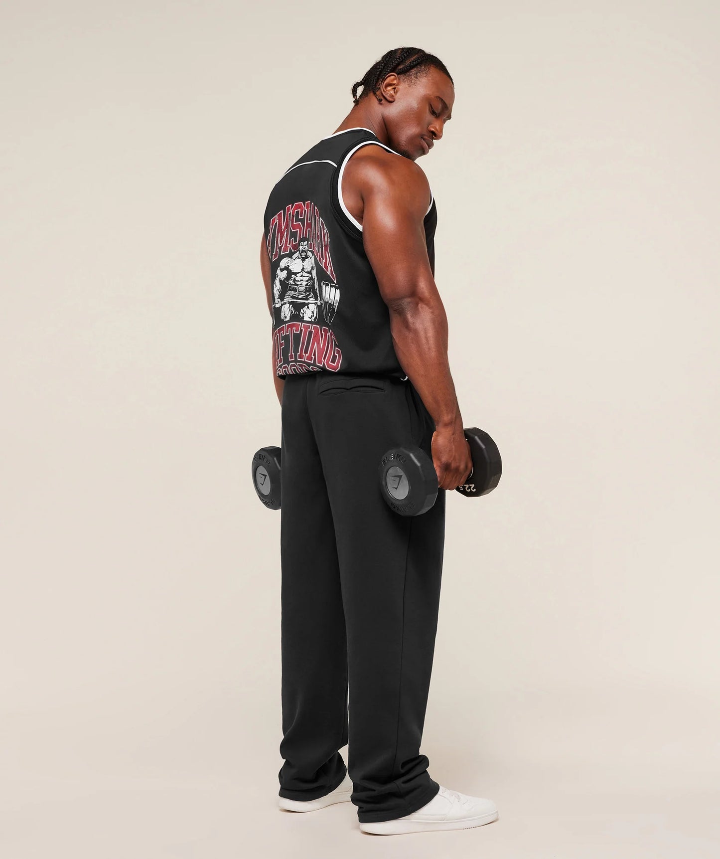 Graphic Basketball Mesh Tank | Black