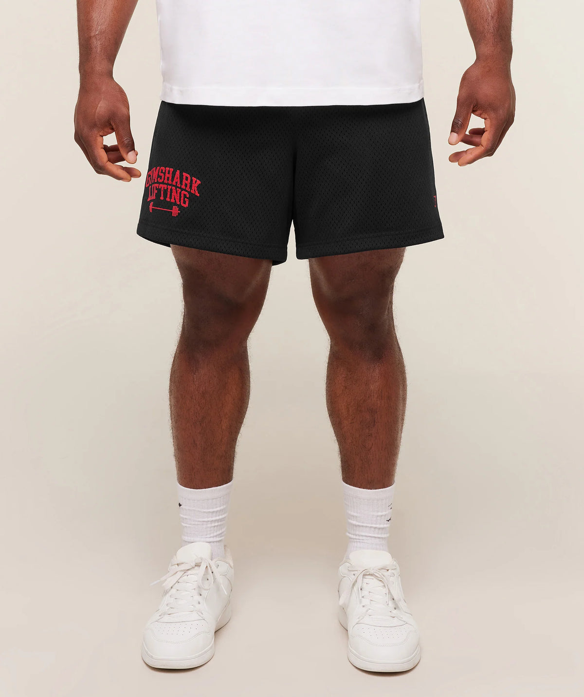 Gymshark Lifting Barbell Mesh 5" Short | Black
