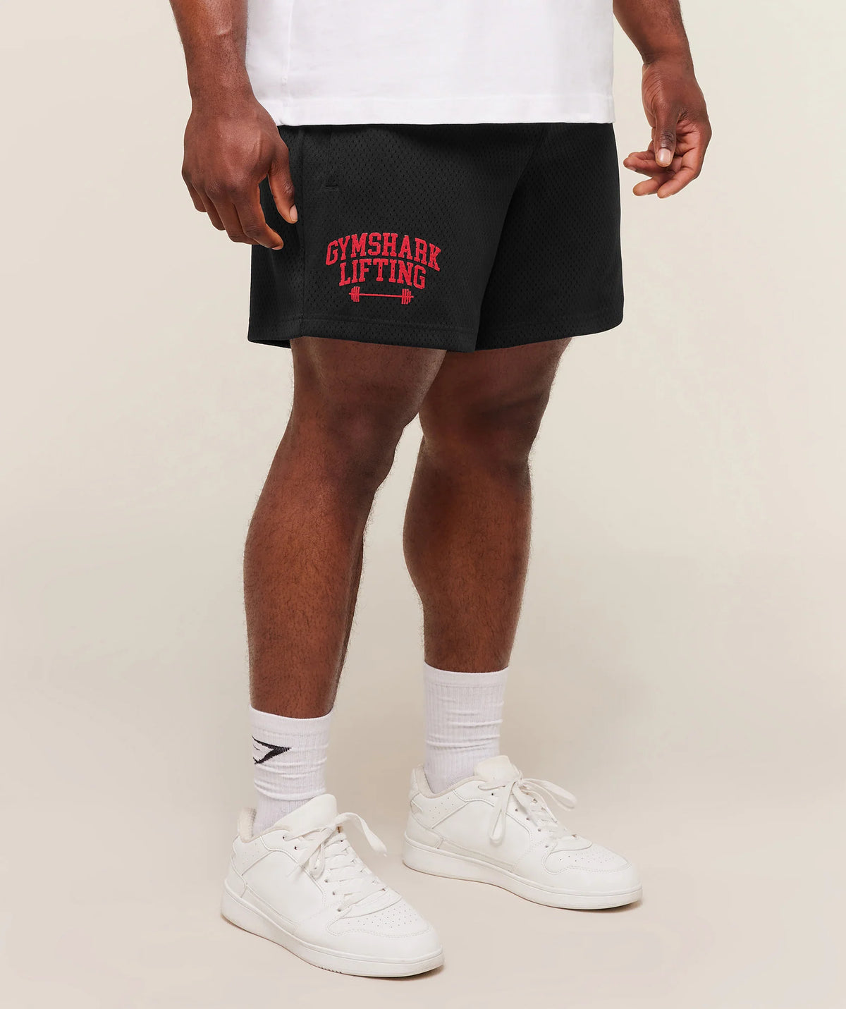 Gymshark Lifting Barbell Mesh 5" Short | Black