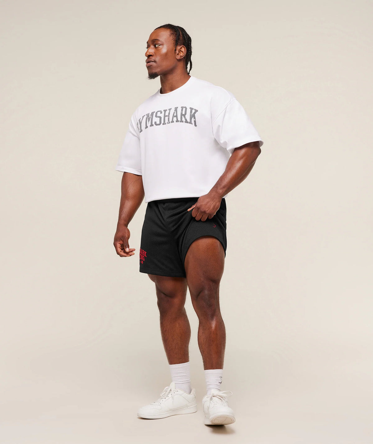 Gymshark Lifting Barbell Mesh 5" Short | Black