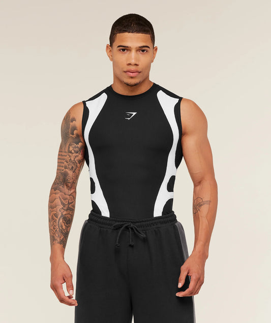 Gymshark x Carlos Belcast Tank Baselayer  | GS Black