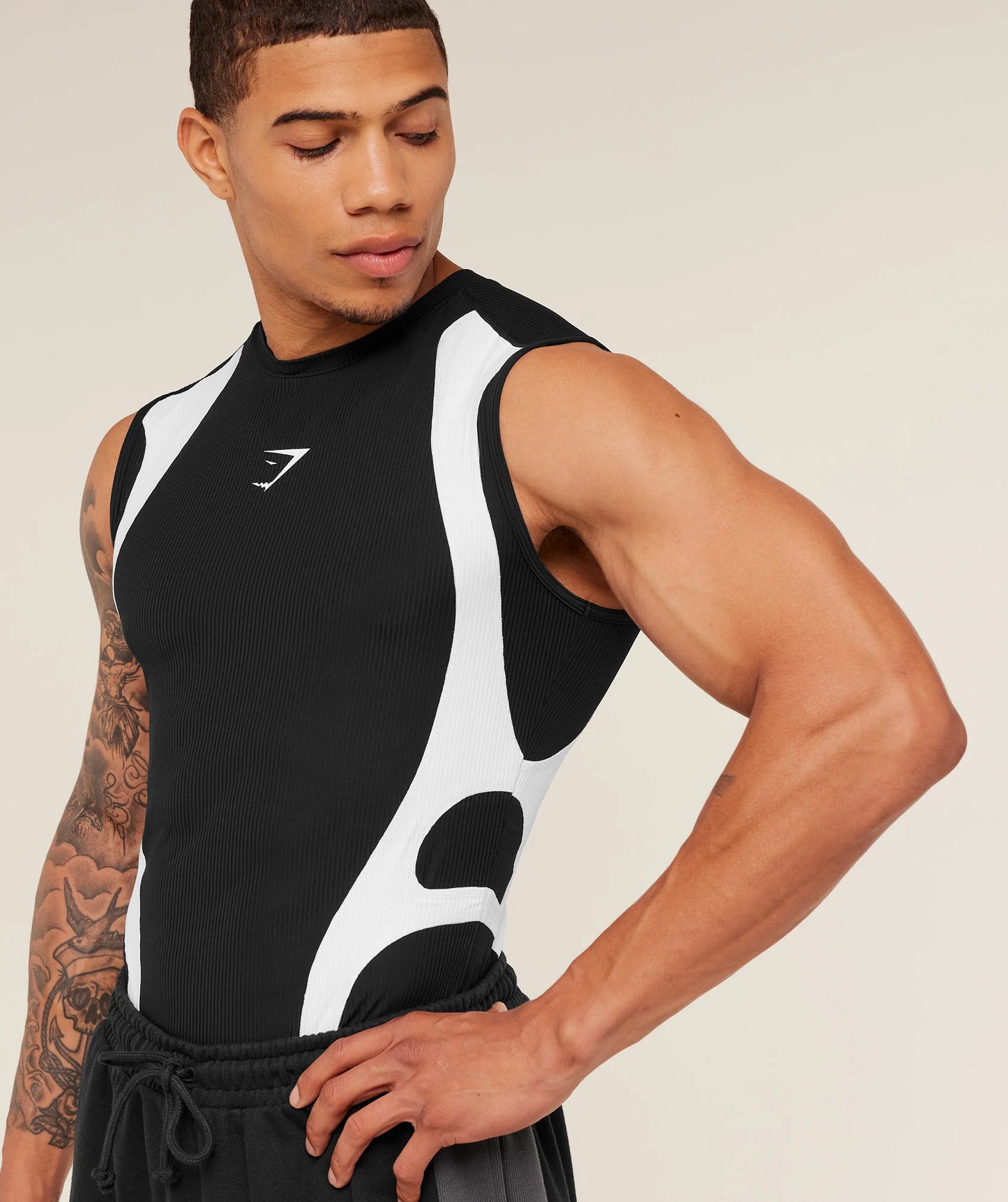 Gymshark x Carlos Belcast Tank Baselayer  | GS Black